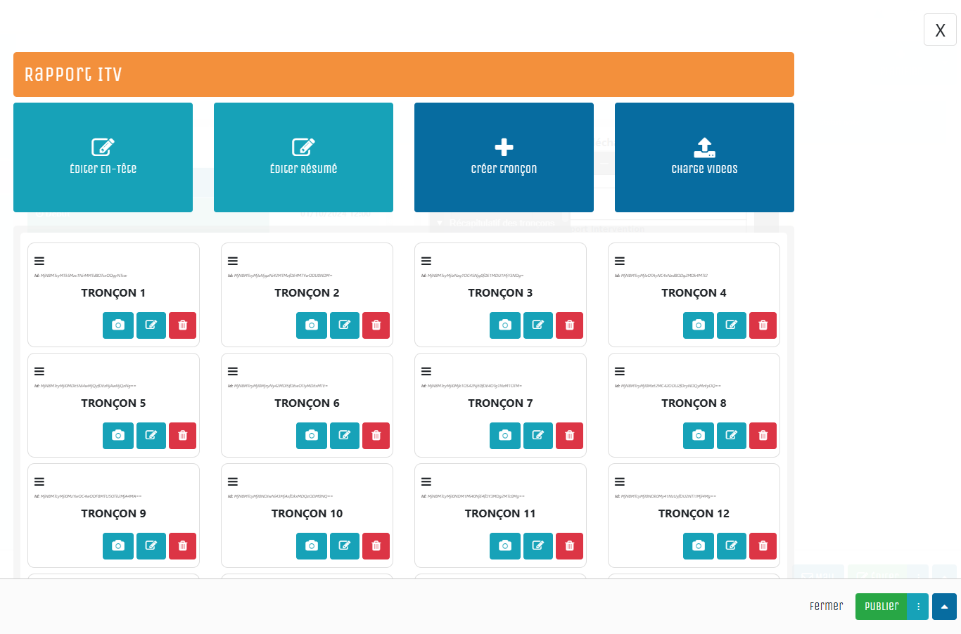Rapport ITV interface