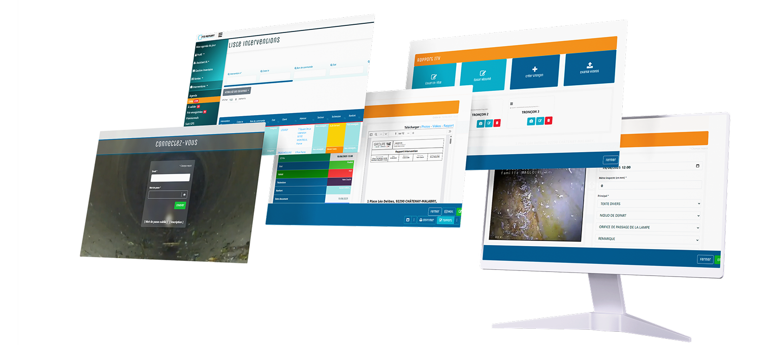 Interface gestion interventions