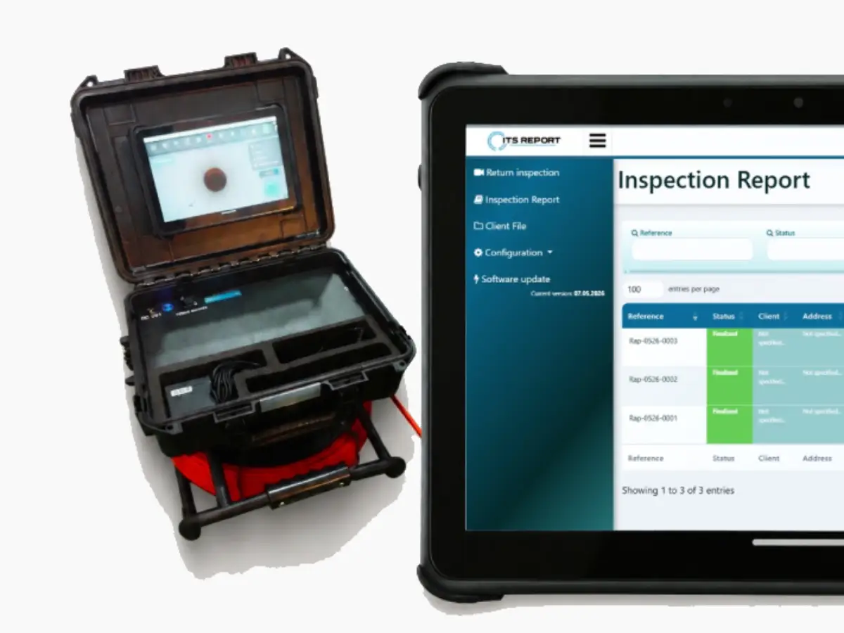 Tablette Android utilisant ITS Report avec la valise